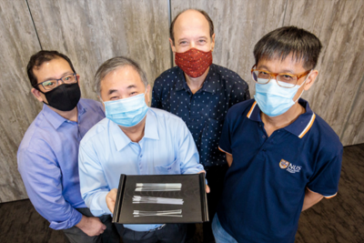 Các nhà phát minh của NUS sản xuất tăm bông mũi họng để kiểm tra COVID-19